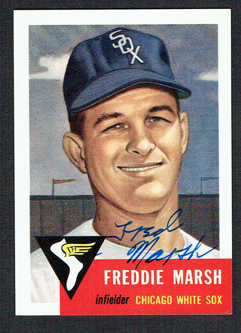 Freddie Marsh (d. 2006) #240 signed autograph auto 1991 Topps 1953 Archives Card