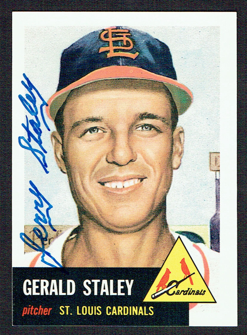 Gerald Staley (d. 2008) #56 signed autograph auto 1991 Topps 1953 Archives Card