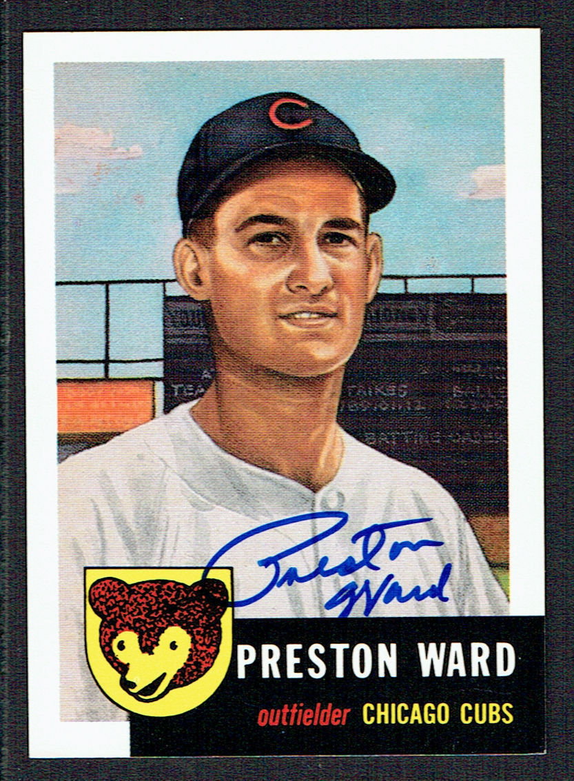 Preston Ward (d. 2013) #173 signed autograph auto 1991 Topps 1953 Archives Card