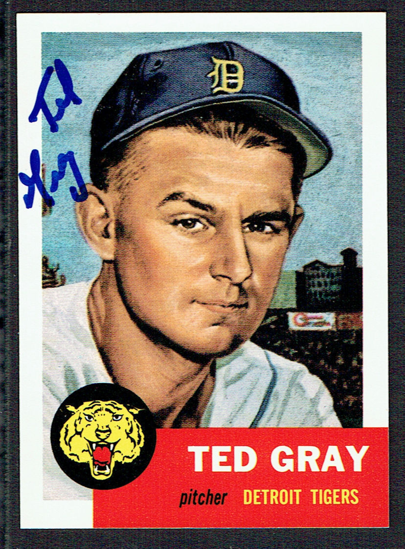 Ted Gray (d. 2011) #52 signed autograph auto 1991 Topps 1953 Archives Card