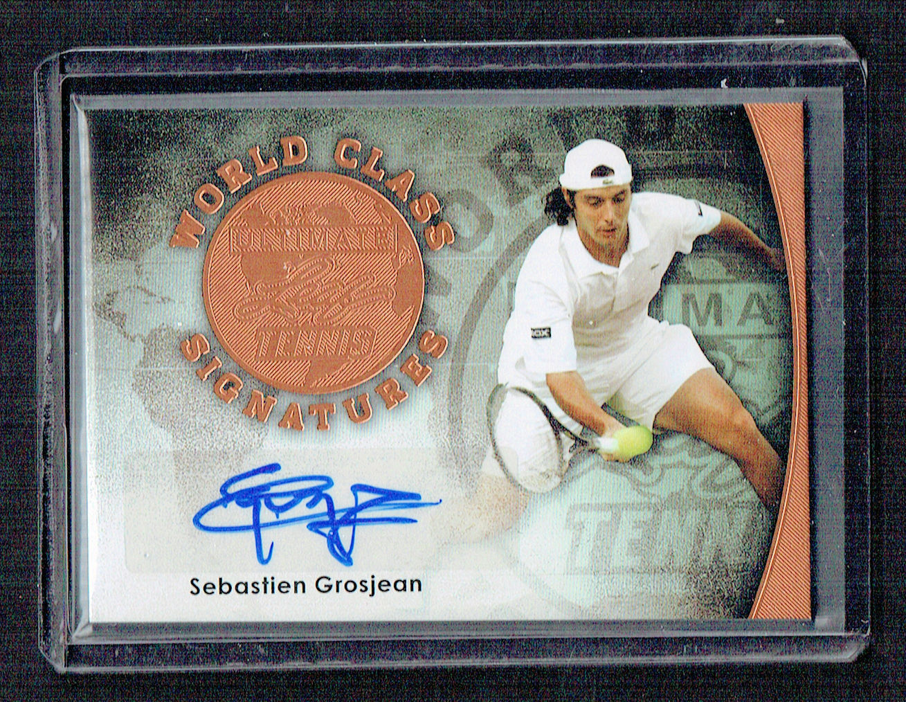 Sebastien Grosjean signed autograph 2015 Leaf Ultimate Tennis Bronze World Class