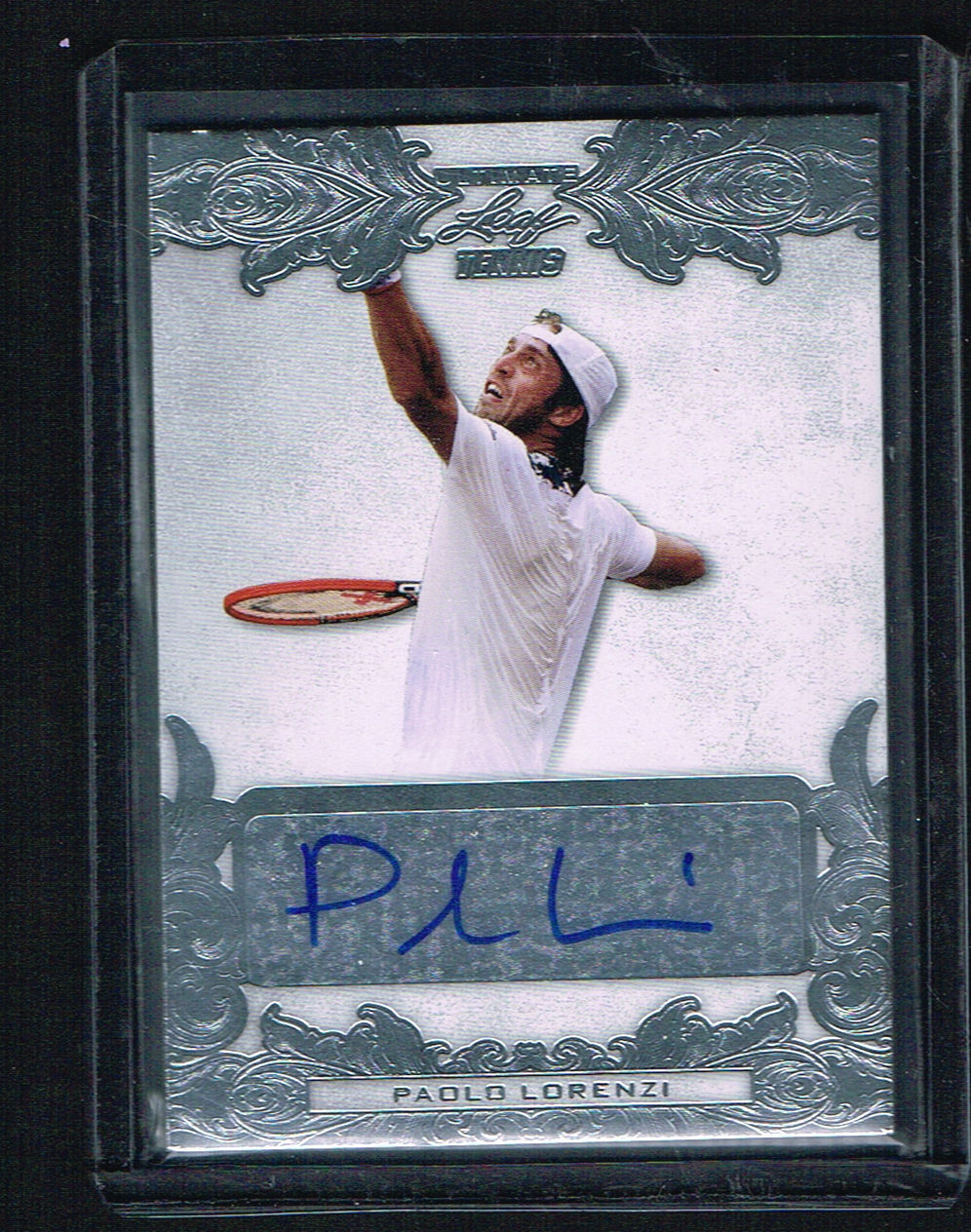 Paolo Lorenzi #BA-PL1 signed autograph 2015 Leaf Ultimate Tennis Silver Auto
