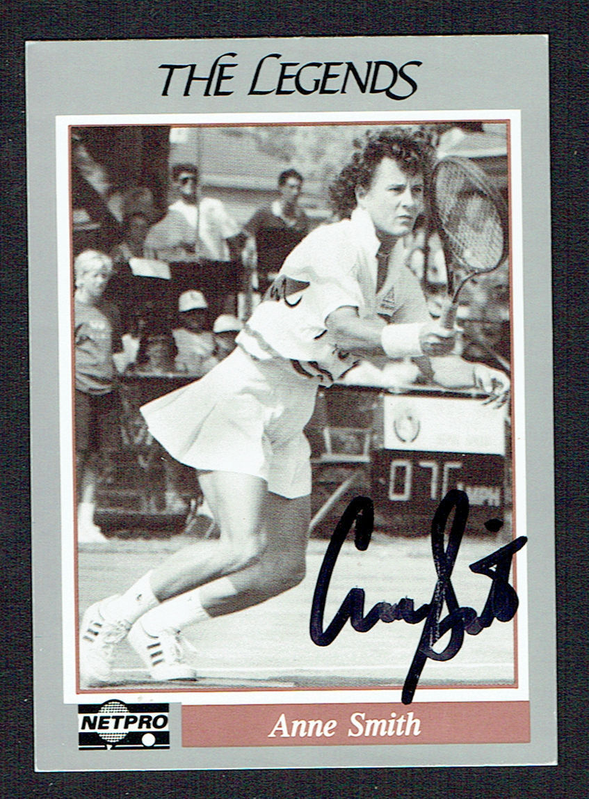 Anne Smith #30 signed autograph auto 1991 NetPro Legends Tennis Card