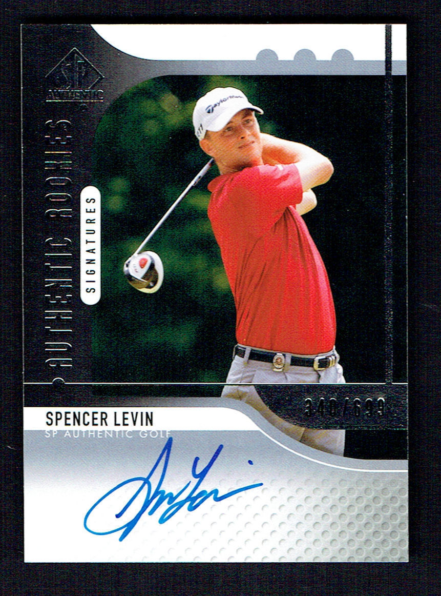 Spencer Levin signed autograph auto 2012 Upper Deck SP Authentic Rookie 340/699