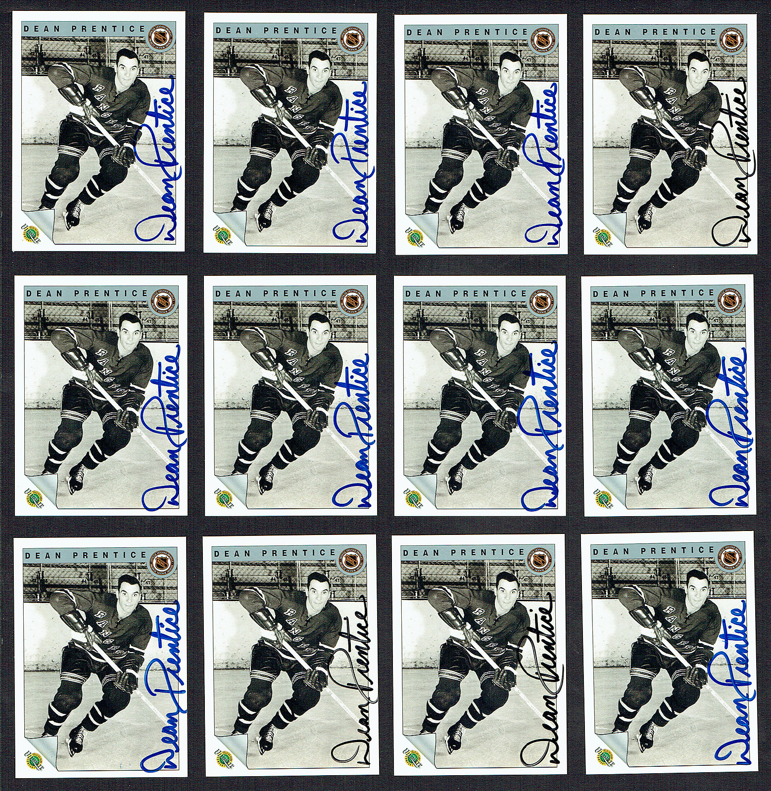Dean Prentice #27 signed autograph 1992 Ultimate Original Six Hockey Card (12)