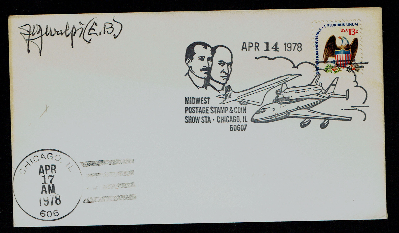 James Meinrad Wulpi (d. 1986) signed autograph Postal Cover Early Bird Pilot