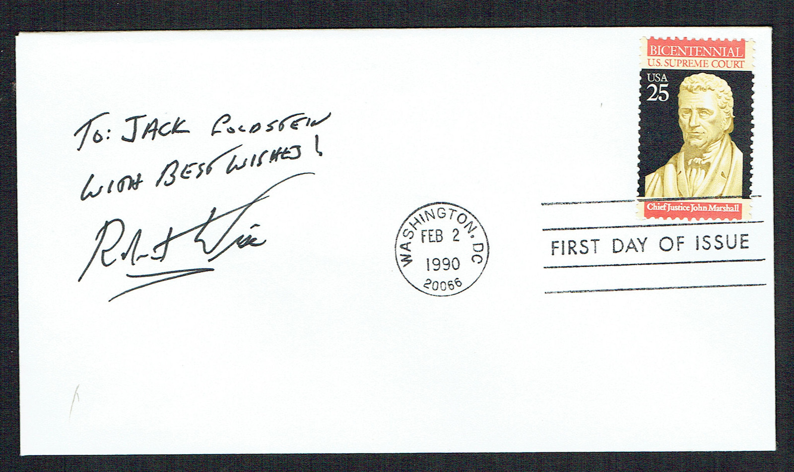 Robert Wise (d. 2005) signed autograph auto First Day Postal Cover FDC Director