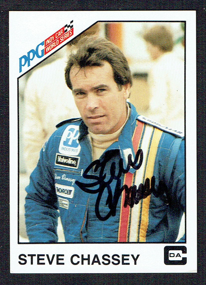 Steve Chassey #16 signed autograph 1983 A&S Racing PPG Indy Car World Series