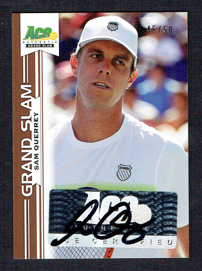 Sam Querrey signed autograph auto 2013 Ace Authentic Grand Slam Tennis 46/50