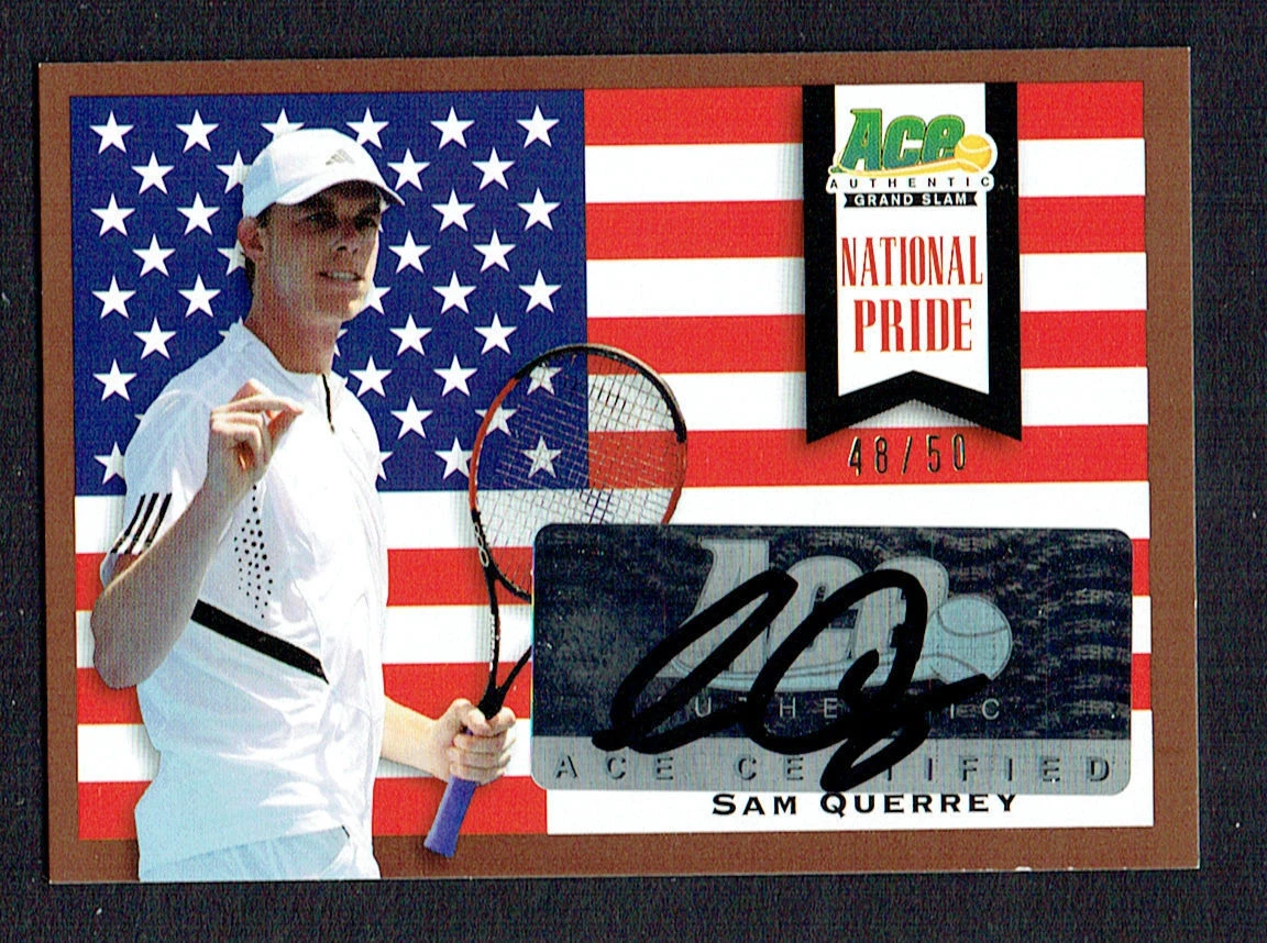 Sam Querrey signed autograph auto 2013 Ace Authentic National Pride Card 48/50