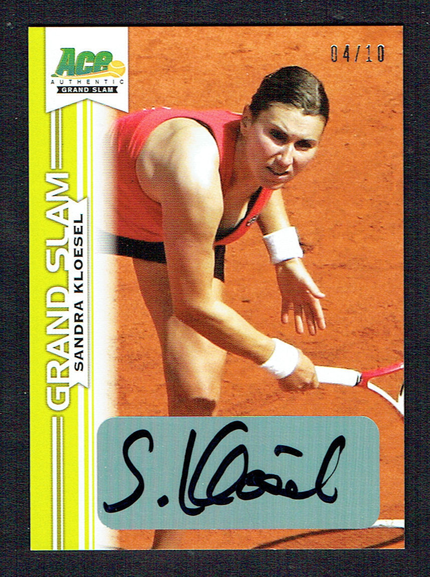 Sandra Kloesel signed autograph auto 2013 Ace Authentic Grand Slam Tennis 4/10