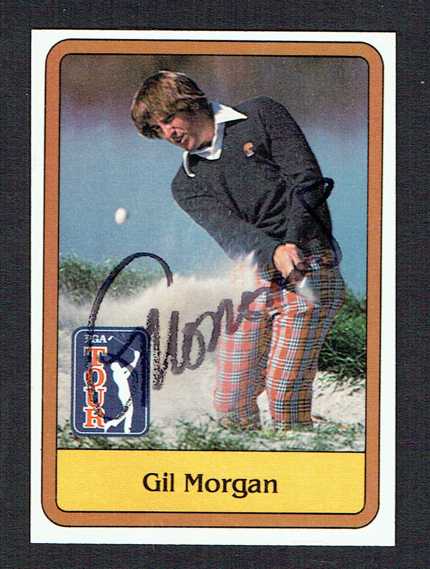 Gil Morgan #28 signed autograph auto 1981 Donruss Golf Trading Card