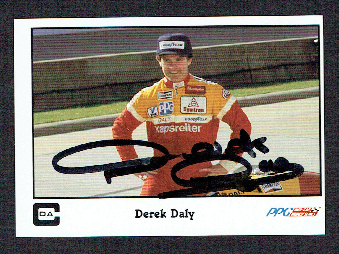 Derek Daly #33 signed autograph auto 1986 A&S Racing PPG Indy Trading Card