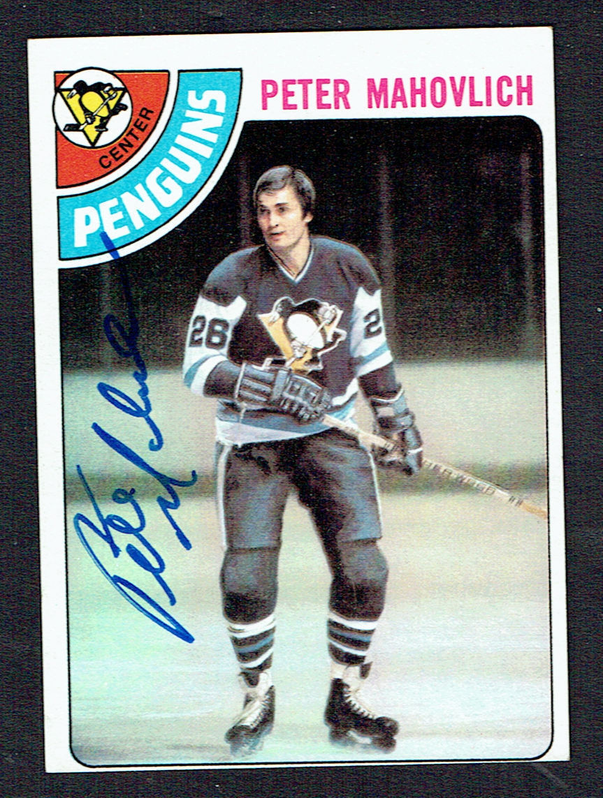 Peter Mahovlich #51 signed autograph auto 1978-79 Topps Hockey Trading Card