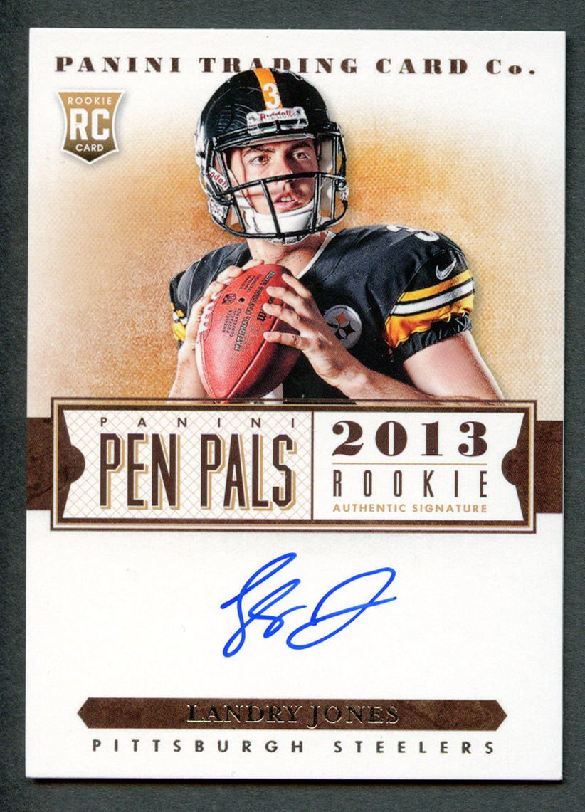 Landry Jones #38 signed autograph auto 2013 Panini Playoff Contenders Pen Pals