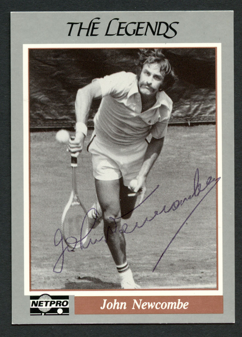 John Newcombe #29 signed autograph auto 1991 NetPro Legends Tennis Card