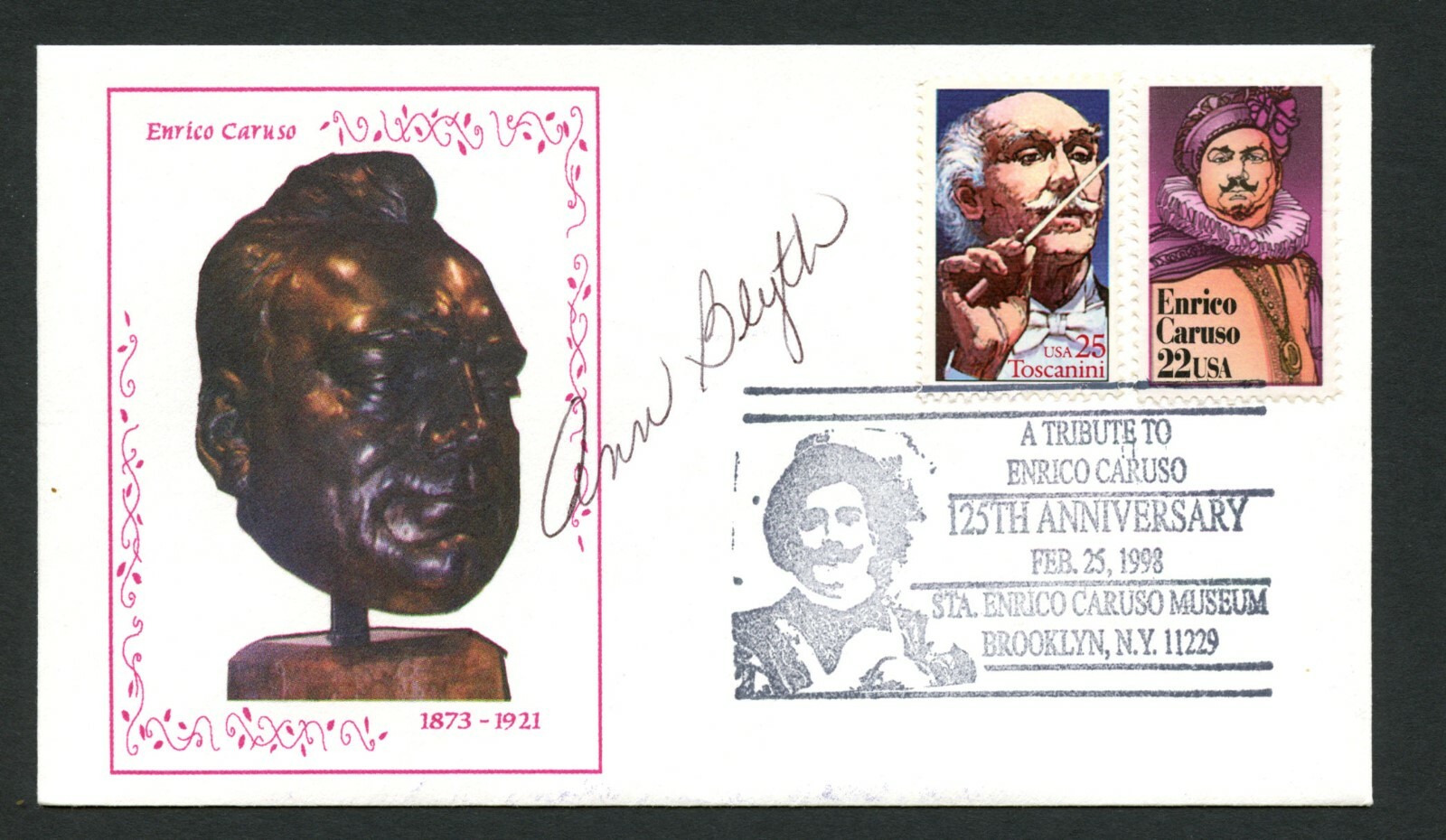 Ann Blyth signed autograph auto Postal Cover Actress: Mildred Pierce PC019