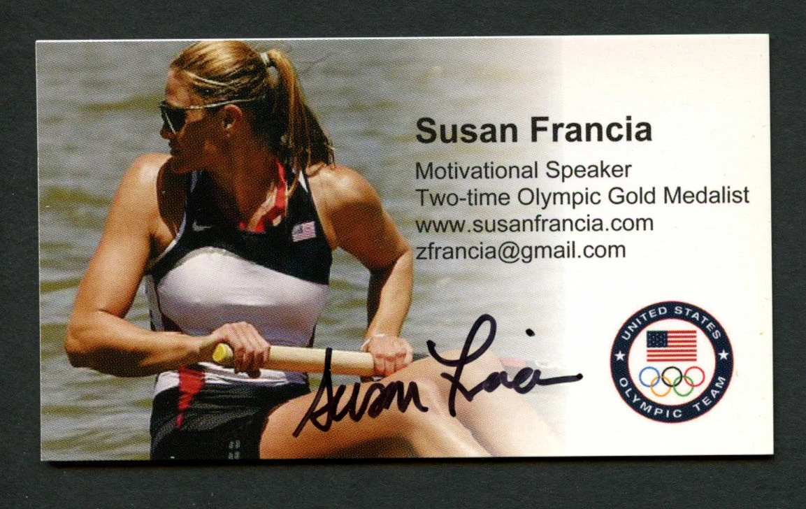 Susan Francia signed autograph auto Motivational Speaker Business Card BC376