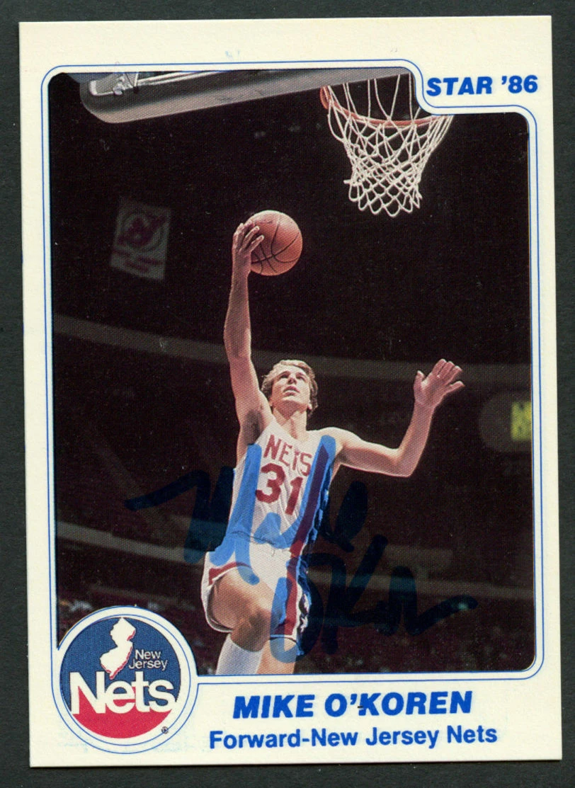 Mike O'Koren #64 signed autograph auto 1985-86 Star Basketball Trading Card