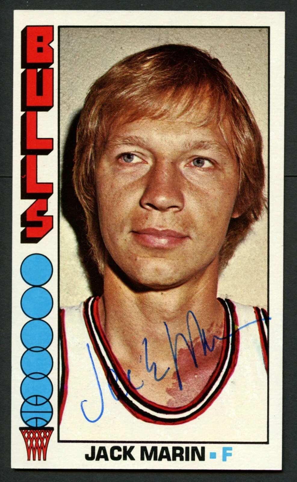 Jack Marin #72 signed autograph auto 1976-77 Topps Basketball Trading Card
