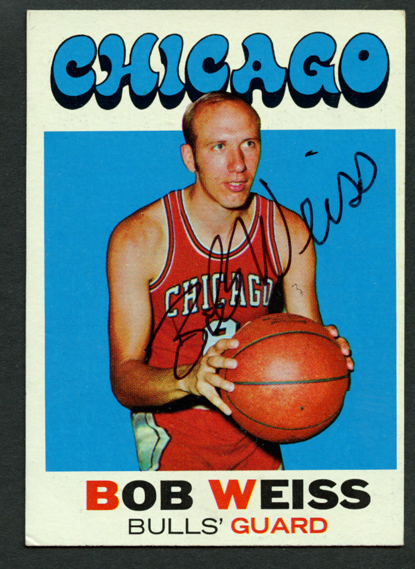 Bob Weiss #128 signed autograph auto 1971-72 Topps Basketball Trading Card