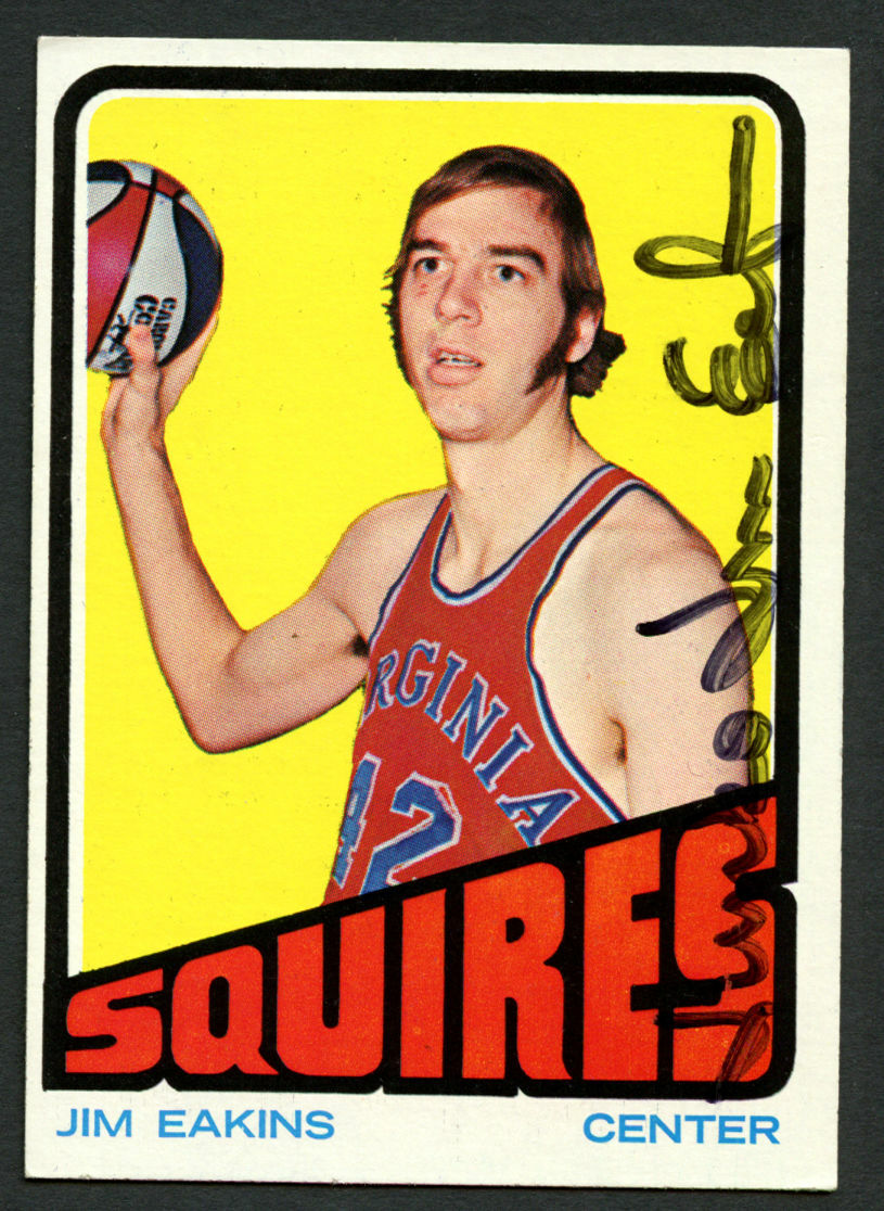 Jim Eakins #213 signed autograph auto 1972-73 Topps Basketball Trading Card