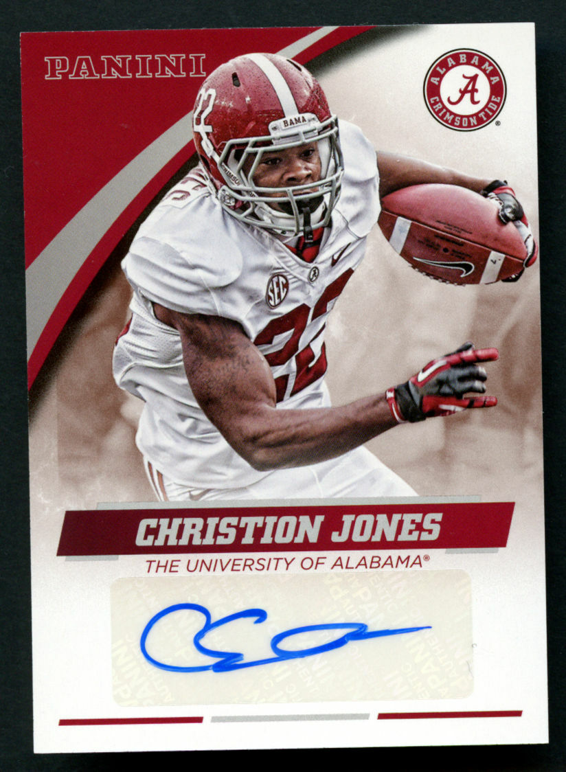 Christon Jones #CJ-AL signed autograph auto 2015 Panini Alabama Team Collection