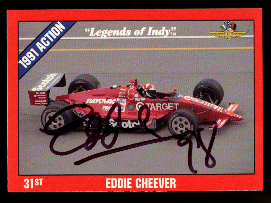 Eddie Cheever #32 signed autograph auto 1992 Legend of Indy Trading Card