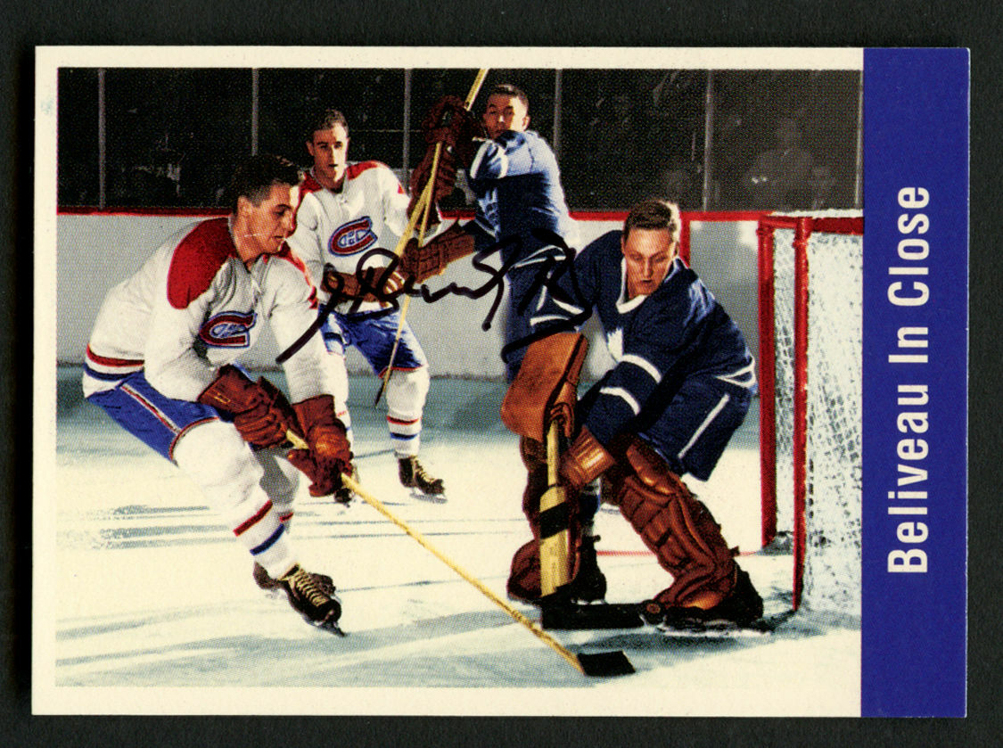 Henri Richard #157 signed autograph 1994 Parkhurst Missing Link 1956-57 Card