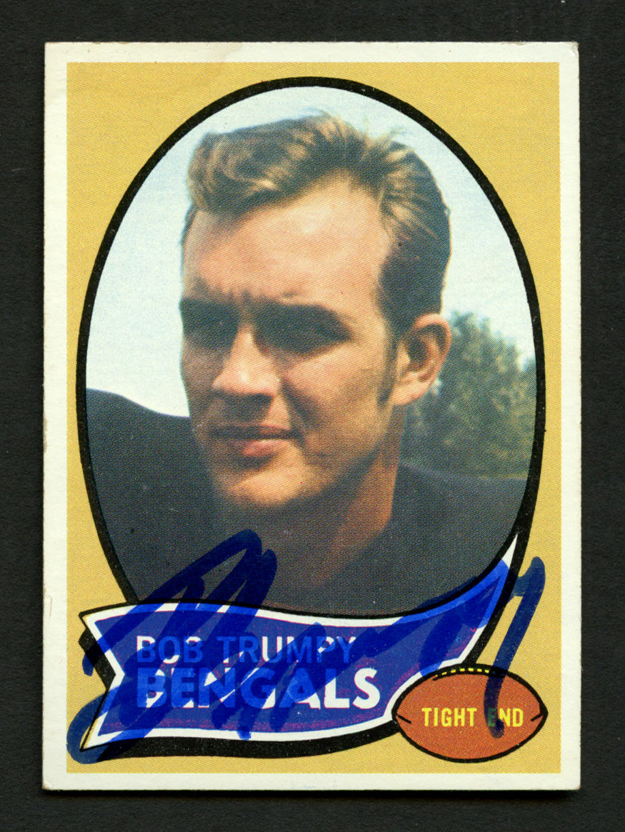Bob Trumpy #110 signed autograph auto 1970 Topps Football Trading Card