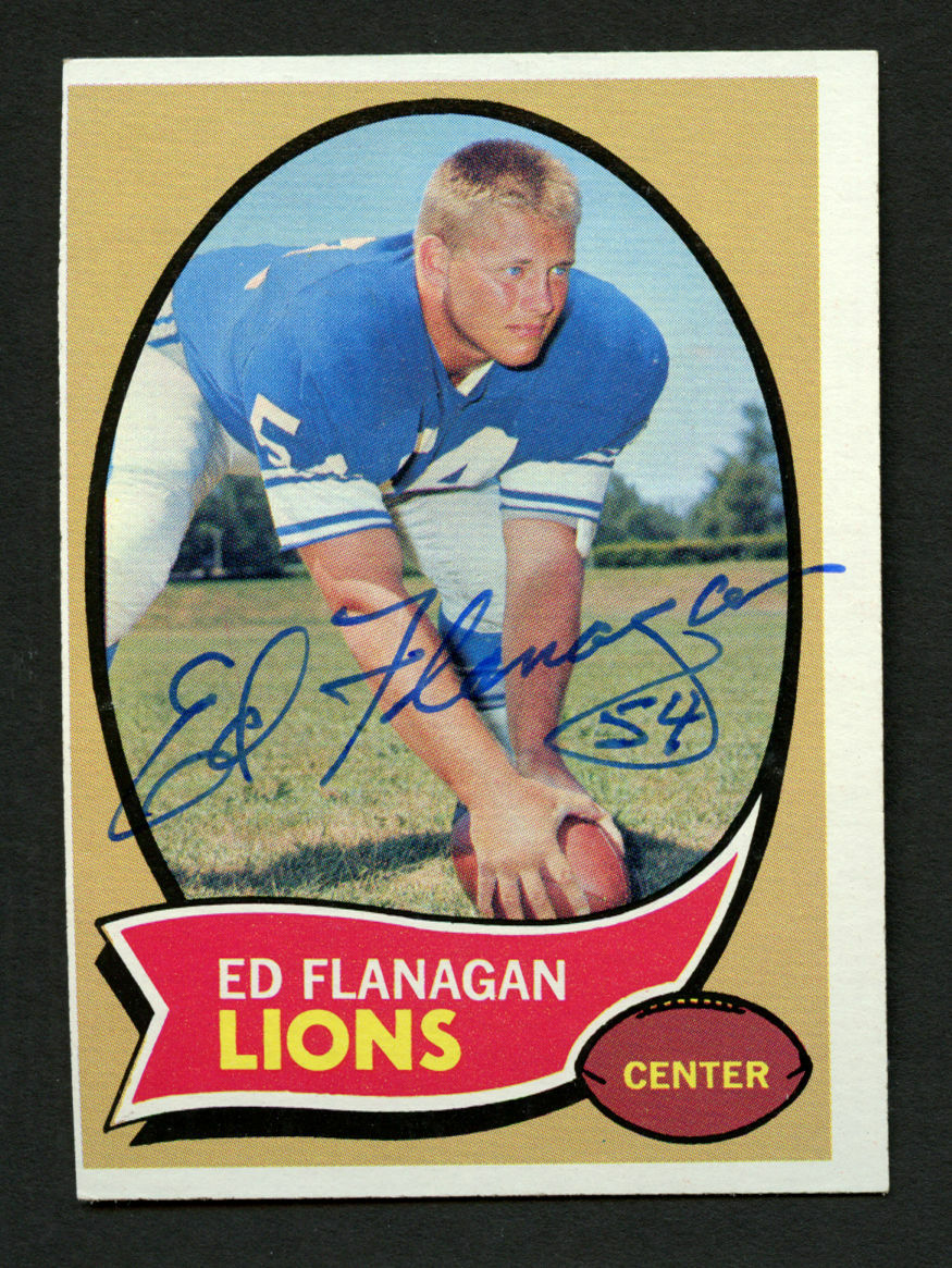 Ed Flanagan #11 signed autograph auto 1970 Topps Football Trading Card