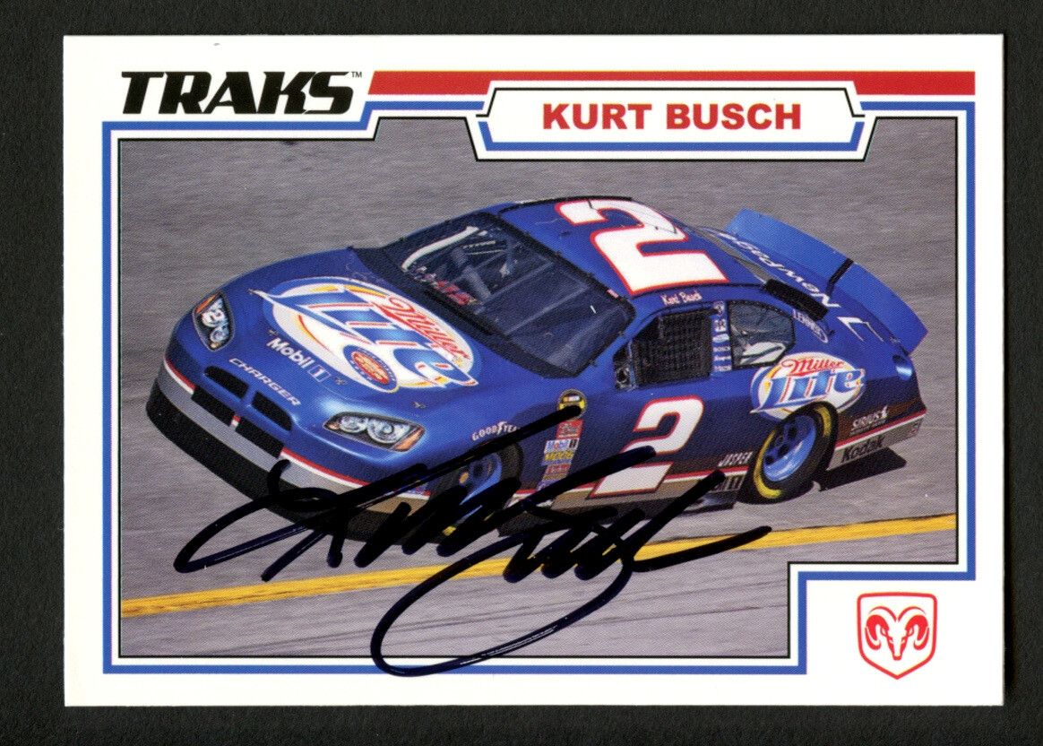 Kurt Busch #38 signed autograph auto 2006 TRAKS NASCAR Trading Card