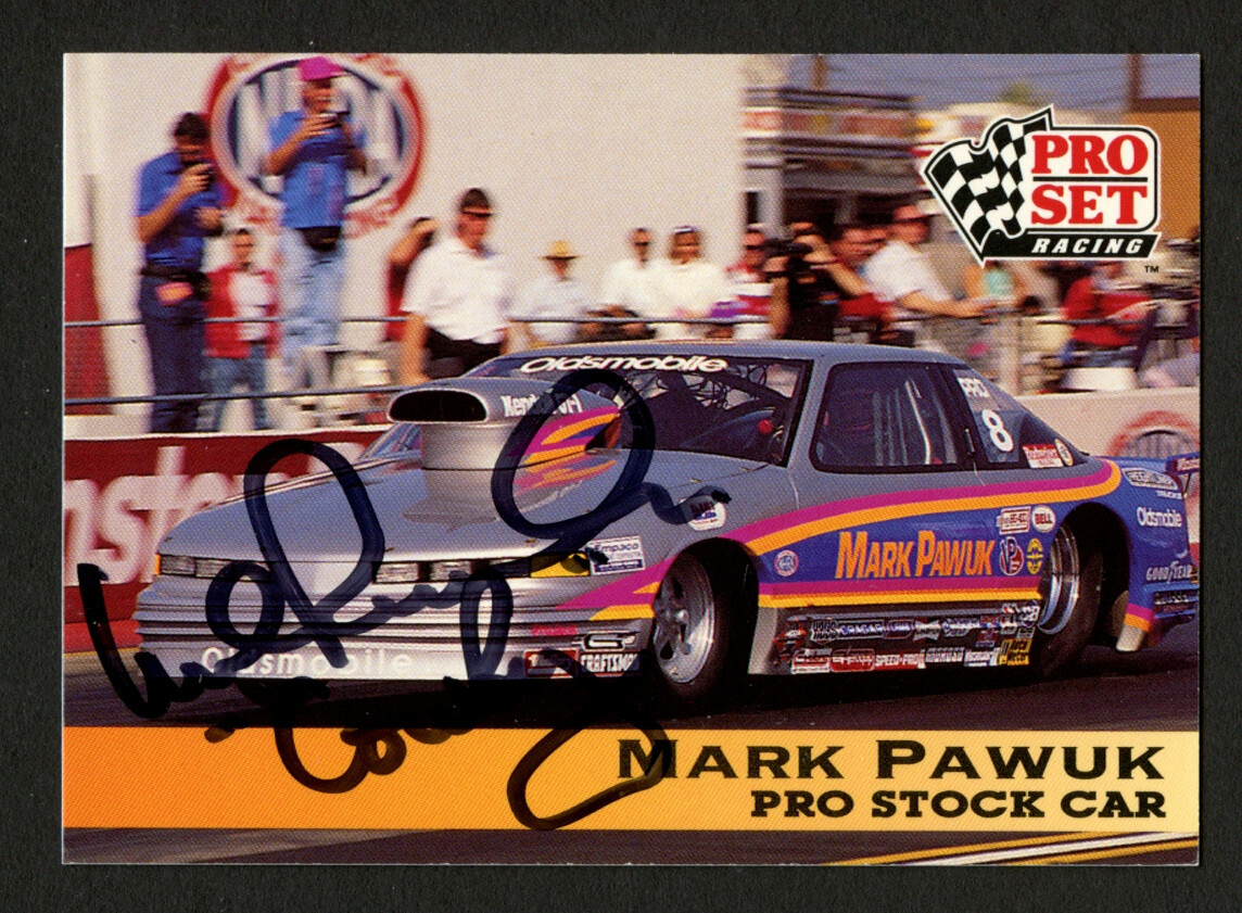 Mark Pawuk #145 signed autograph auto 1992 Pro Set NHRA Car Card