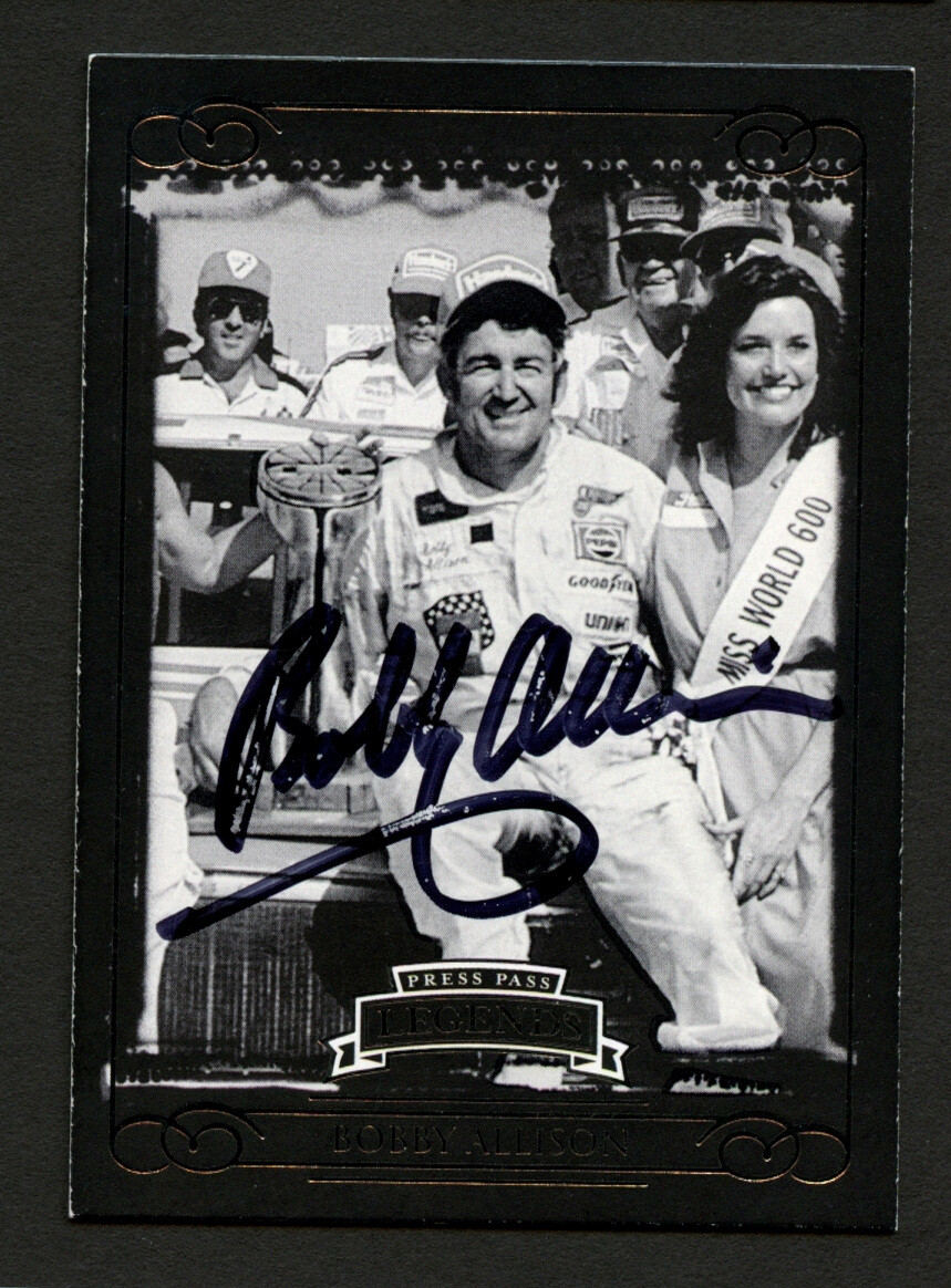 Bobby Allison #1 signed autograph  2008 Press Pass Legends NASCAR Trading Card