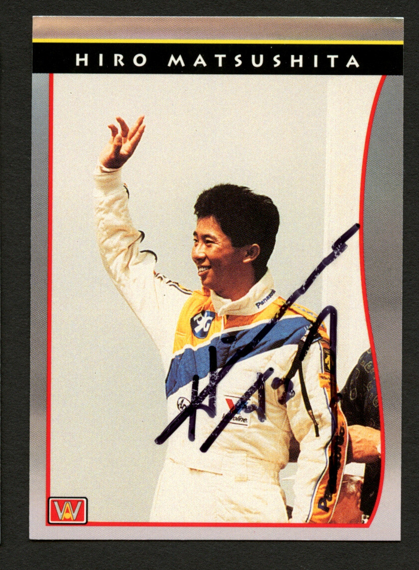 Hiro Matsushita #37 signed autograph auto 1992 PPG Indy Racing Trading Card