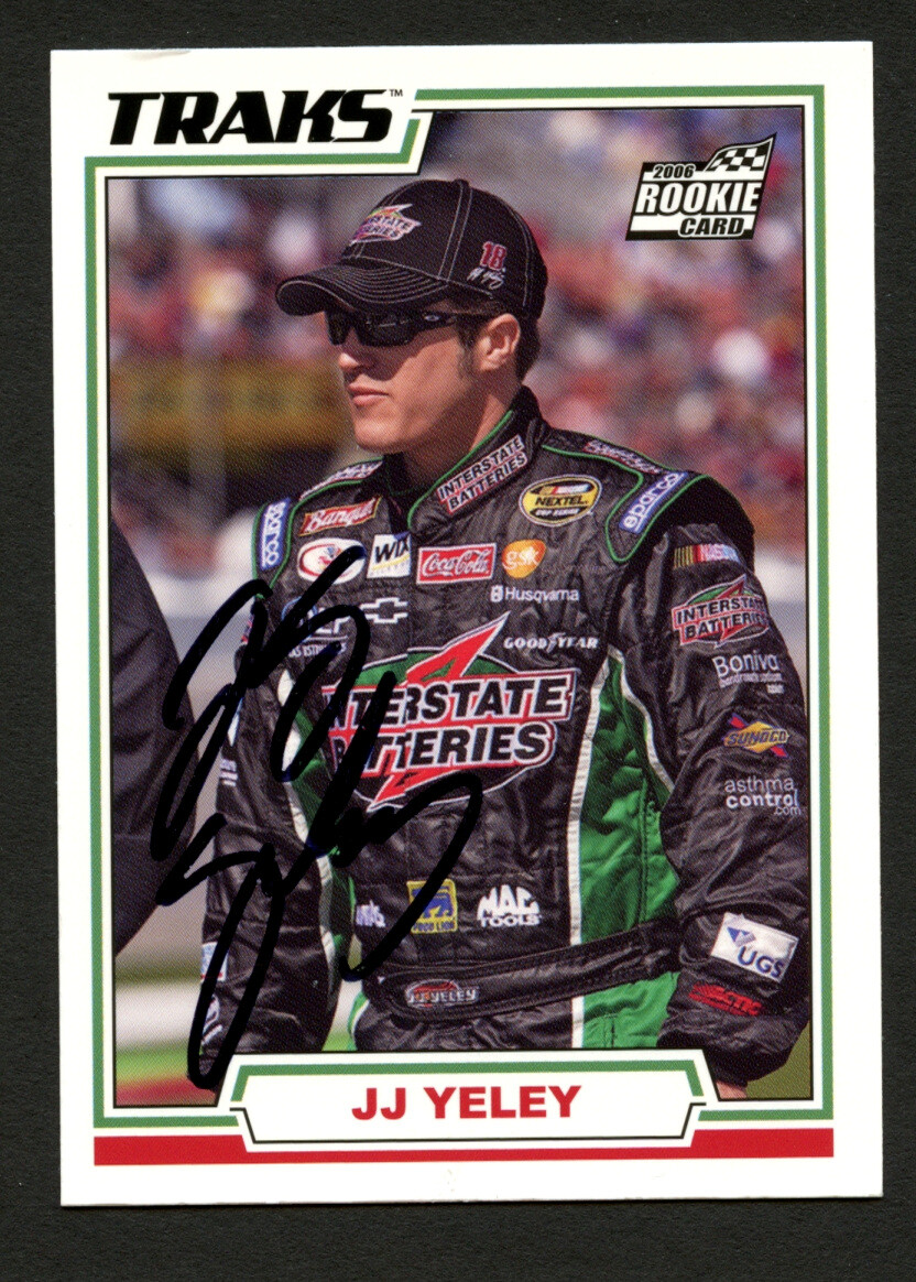 JJ Yeley #36 signed autograph auto 2006 TRAKS NASCAR Trading Card