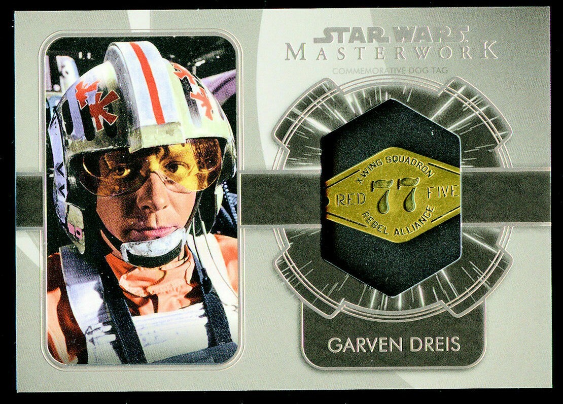 Garven Dreis DT-FG Topps 2020 Star Wars Masterwork Dog Tag Medallion Card 10/99
