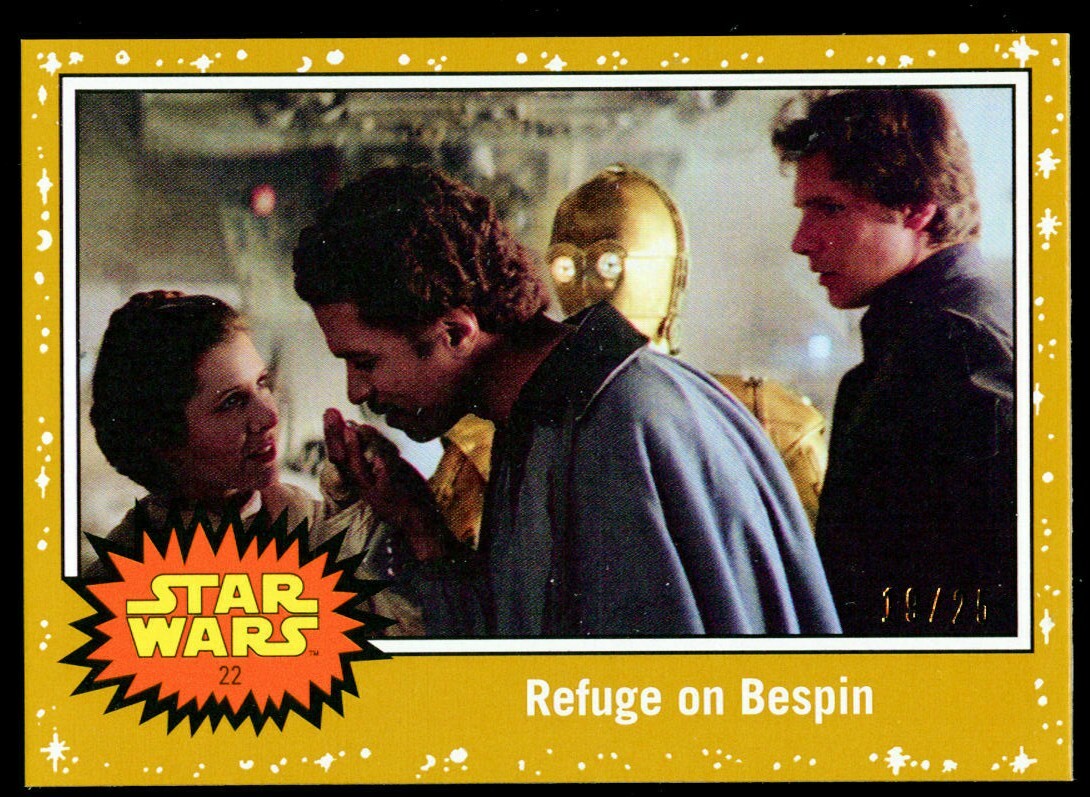 Refuge on Bespin 22 Journey to Star Wars Rise of Skywalker Topps 2019 Gold 19/25