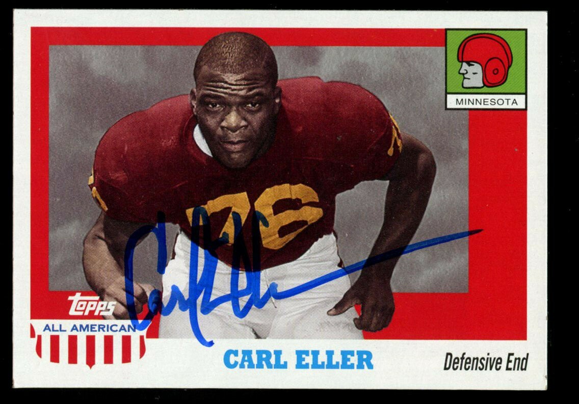 Carl Eller #5 signed autograph auto 2005 Topps All American Football Card
