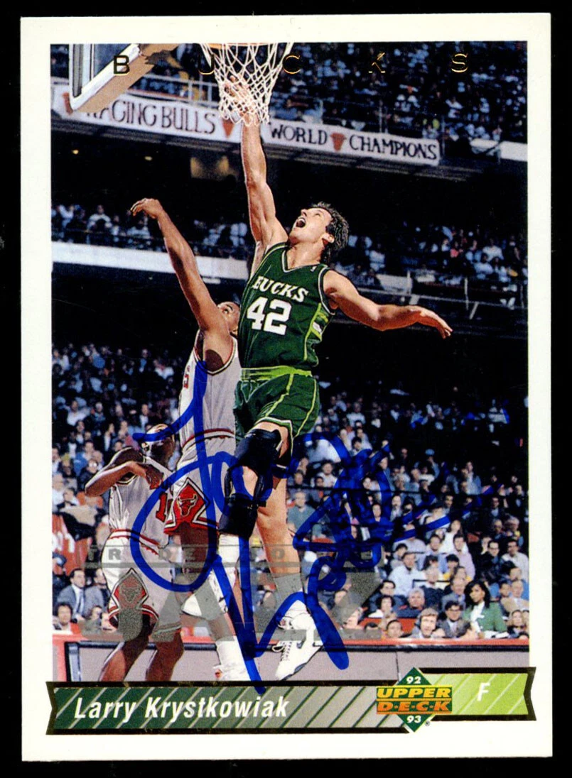 Larry Krystkowiak #72 signed autograph auto 1992-93 Upper Deck Basketball Card