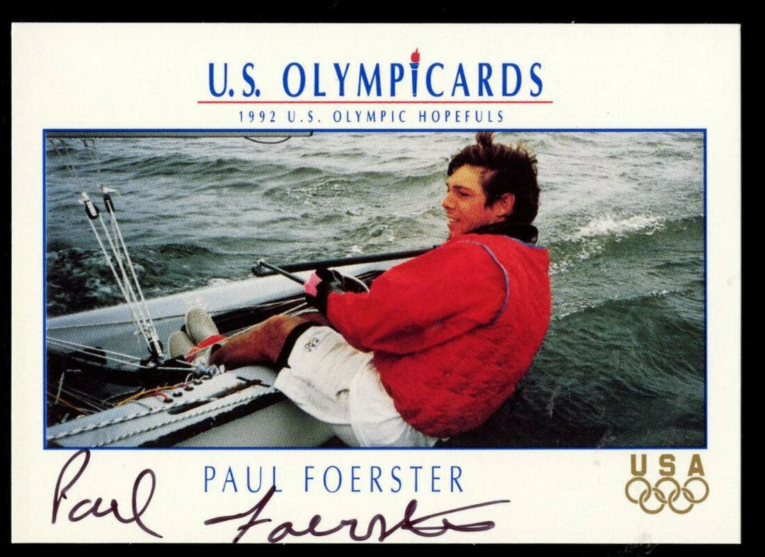 Paul Foerster #60 signed autograph auto 1992 Impel U.S. Olympic Hopefuls Card