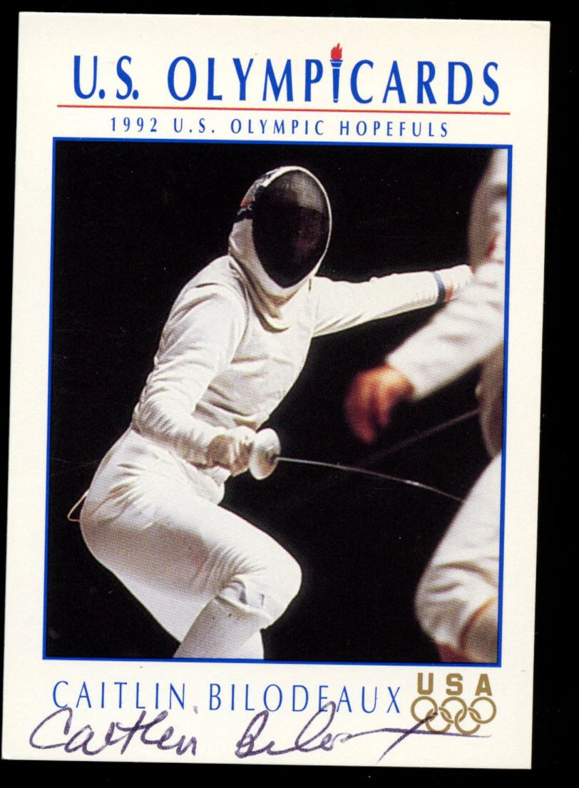 Caitlin Bilodeaux #42 signed autograph 1992 Impel U.S. Olympic Hopefuls Card