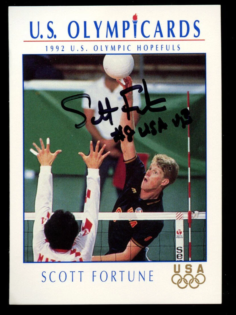 Scott Fortune #92 signed autograph auto 1992 Impel U.S. Olympic Hopefuls Card