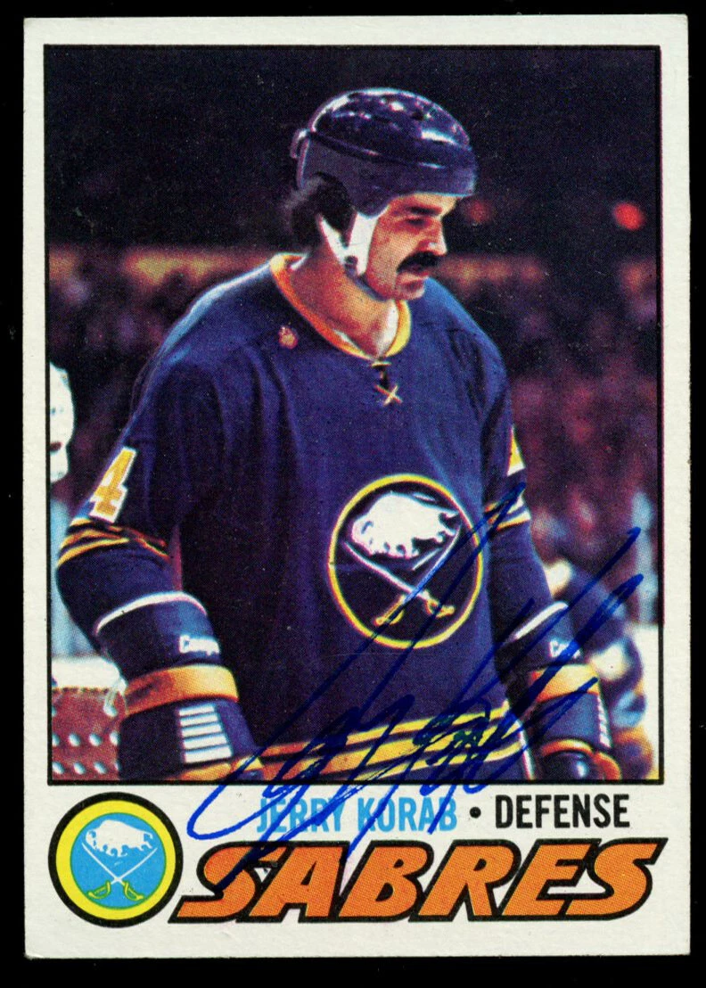 Jerry Korab #128 signed autograph auto 1977-78 Topps Hockey Trading Card