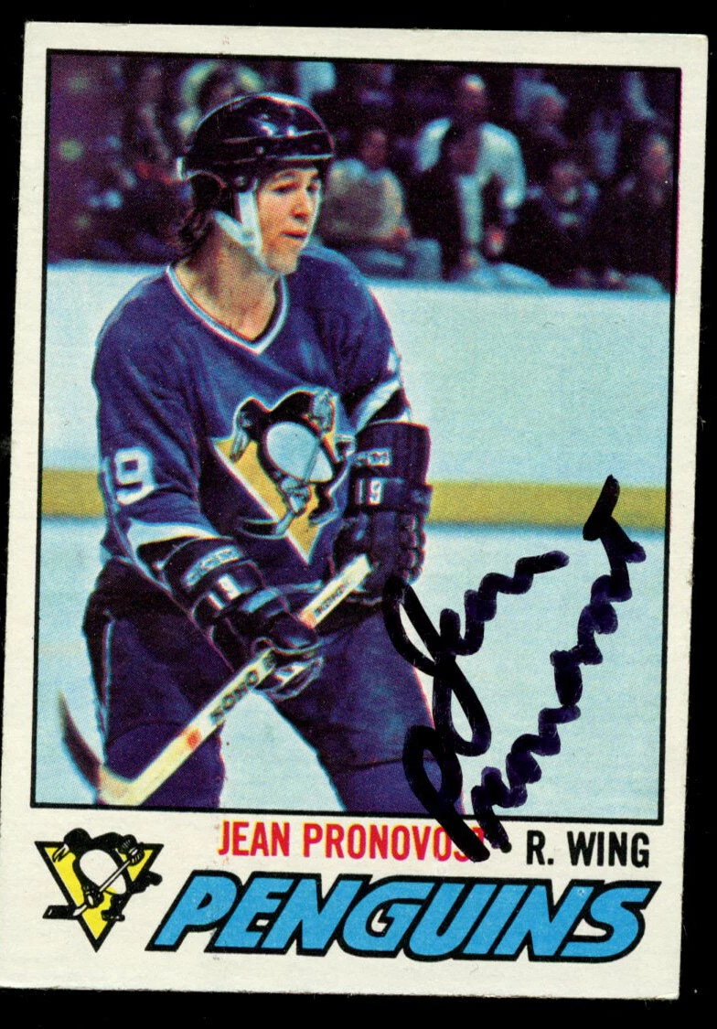Jean Pronovost #261 signed autograph auto 1977-78 Topps Hockey Trading Card