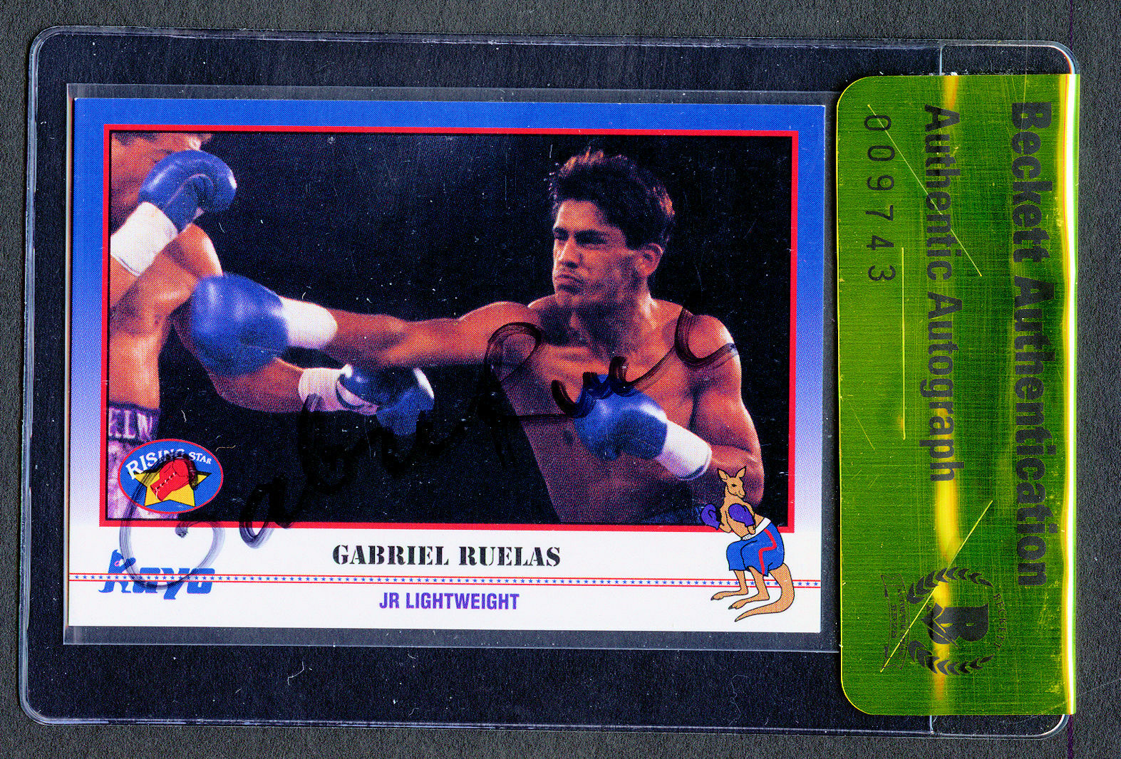 Gabriel Ruelas #246 signed autograph 1991 Kayo Boxing Beckett Authentication BAS