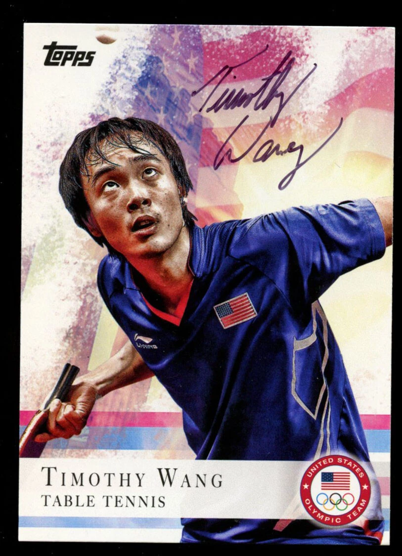 Timothy Wang #8 signed autograph auto 2012 Topps U.S. Olympic Team Card
