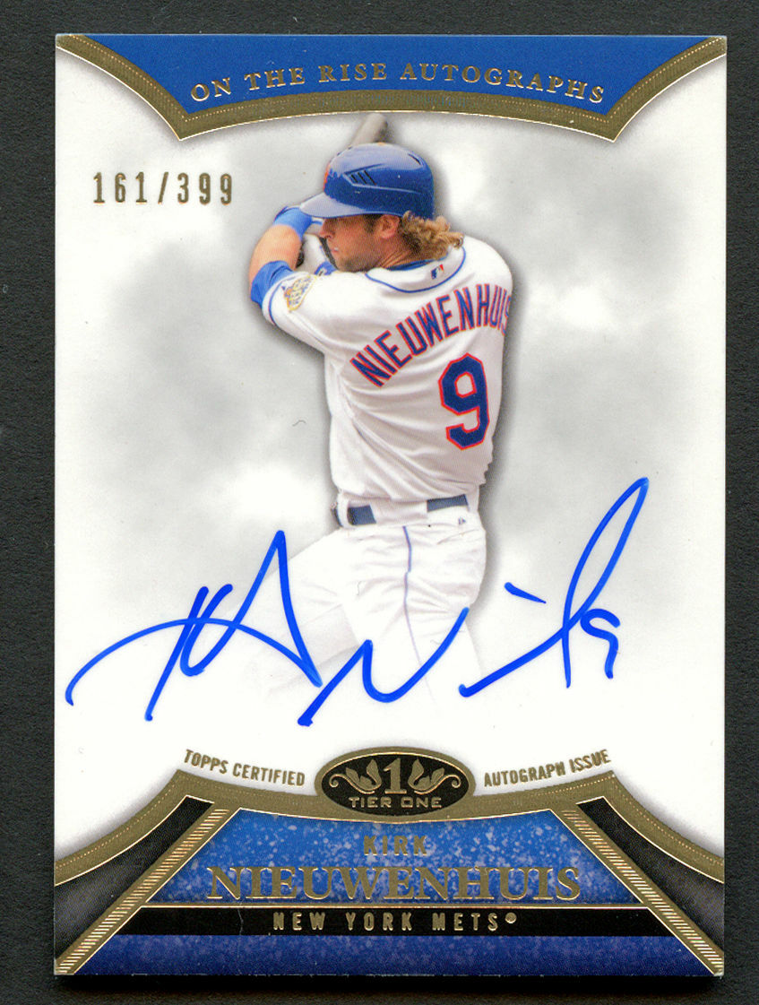 Kirk Nieuwenhuis #ORA-KN1 signed autograph auto Topps Tier One NY Mets 161/399