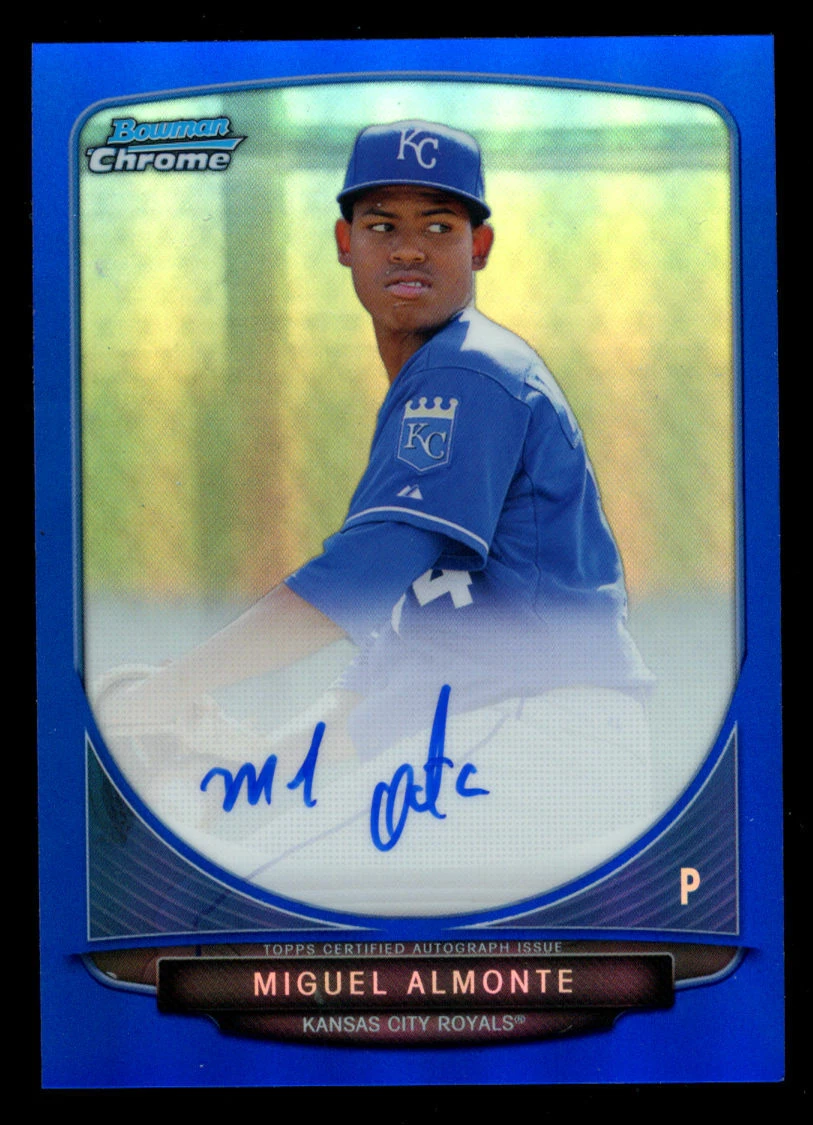 Miguel Almonte #BCA-MA Royals Refractor auto 2013 Bowman Draft Chrome 148/150