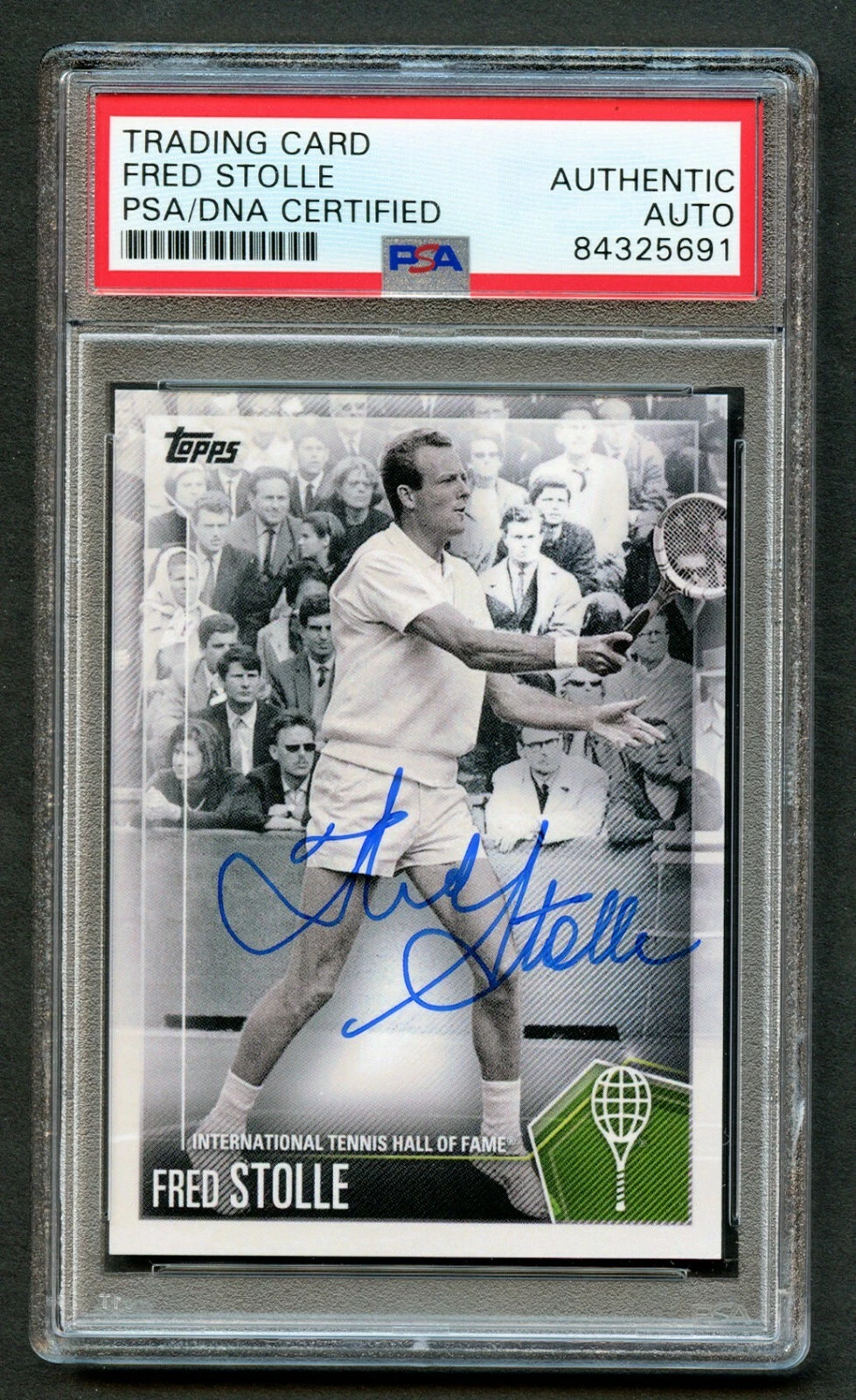 Fred Stolle #38 signed autograph auto 2019 Topps Tennis Trading Card PSA Slabbed